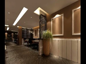 business restaurant - coffee - banquet 96 3D Model