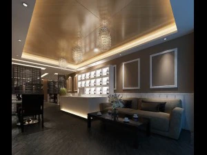 business restaurant - coffee - banquet 97 3D Model