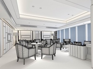 business restaurant - coffee - banquet 98 Modèle 3D