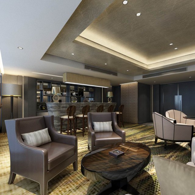 business restaurant - coffee - banquet 100 3D Model .c4d .max .obj .3ds .fbx .stl .blend