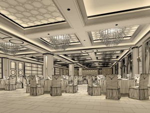 business restaurant - coffee - banquet 101 3Dモデル