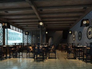 business restaurant - coffee - banquet 102 3D Модель
