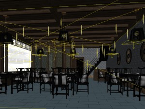business restaurant - coffee - banquet 102 3D 模型