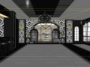 business restaurant - coffee - banquet 103 3D Model