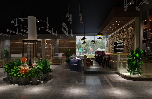 business restaurant - coffee - banquet 105 3D Model .c4d .max .obj .3ds .fbx .stl .blend 