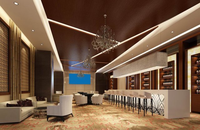 business restaurant - coffee - banquet 106 3D Model .c4d .max .obj .3ds .fbx .stl .blend 
