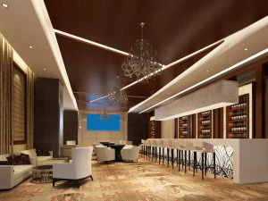 restaurante de negocios - café - banquete 106 Modelo 3D