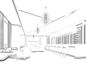 business restaurant - coffee - banquet 106 3D Model