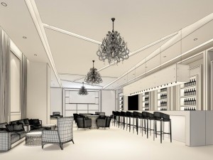 business restaurant - coffee - banquet 106 3D Model