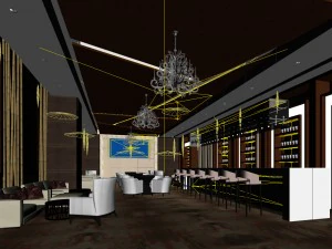 business restaurant - coffee - banquet 106 3D Model