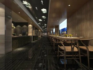 Geschäftsrestaurant - Kaffee - Bankett 107 3D Modell