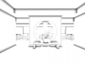 business restaurant - coffee - banquet 108 3D Model