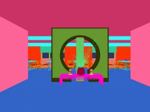 business restaurant - coffee - banquet 108 3D Model