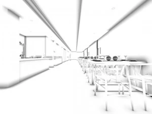 business restaurant - coffee - banquet 108 3D Model