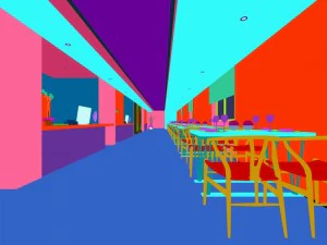 business restaurant - coffee - banquet 108 3D Model