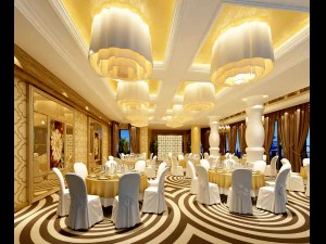 restaurante de negocios - caf&eacute; - banquete 109 Modelo 3D