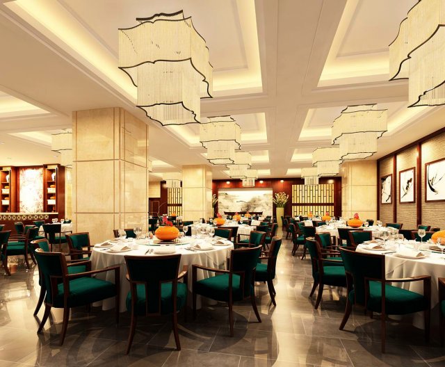 business restaurant - coffee - banquet 110 Modèle 3D .c4d .max .obj .3ds .fbx .stl .blend 