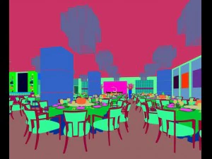 business restaurant - coffee - banquet 110 3D Model