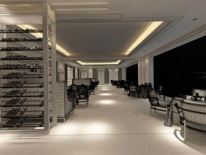 business restaurant - coffee - banquet 112 3D Model