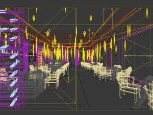 business restaurant - coffee - banquet 112 3D Model