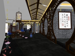 business restaurant - coffee - banquet 113 3D Модель