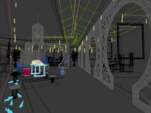 business restaurant - coffee - banquet 113 3D Model