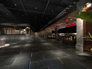business restaurant - coffee - banquet 116 3D Model