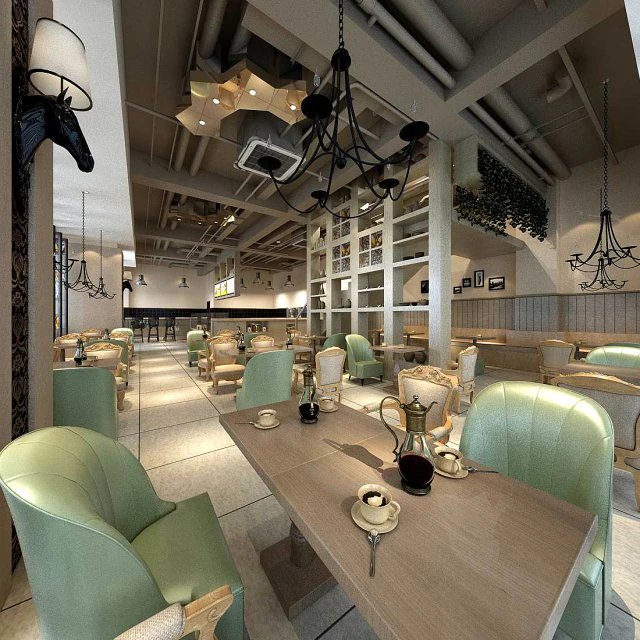 business restaurant - coffee - banquet 117 3D Model .c4d .max .obj .3ds .fbx .stl .blend