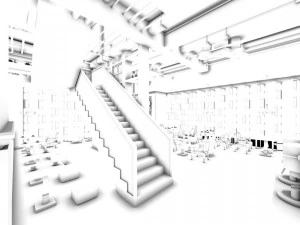 business restaurant - coffee - banquet 117 3D Model
