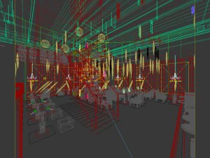 business restaurant - coffee - banquet 117 3D Model