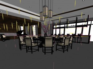 business restaurant - coffee - banquet 119 Modelo 3D