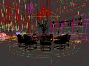 business restaurant - coffee - banquet 119 3D Model