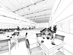 business restaurant - coffee - banquet 120 3D Model