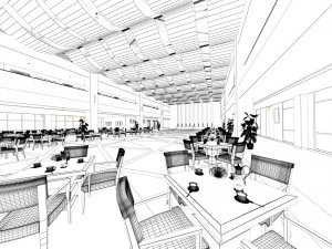 business restaurant - coffee - banquet 120 3D Model