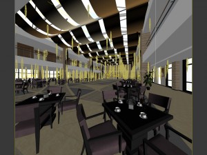 business restaurant - coffee - banquet 120 3D Model