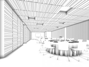 business restaurant - coffee - banquet 121 3D Model