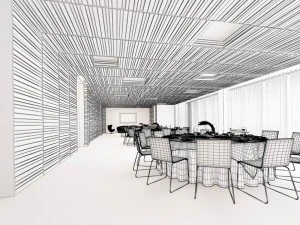 business restaurant - coffee - banquet 121 3D Model