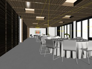 business restaurant - coffee - banquet 121 3D Model