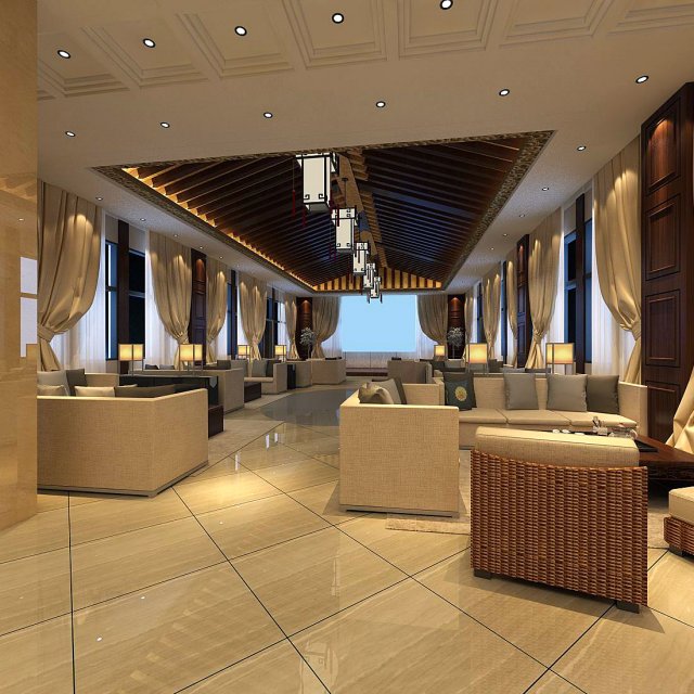 business restaurant - coffee - banquet 123 3D-Modell .c4d .max .obj .3ds .fbx .stl .blend 