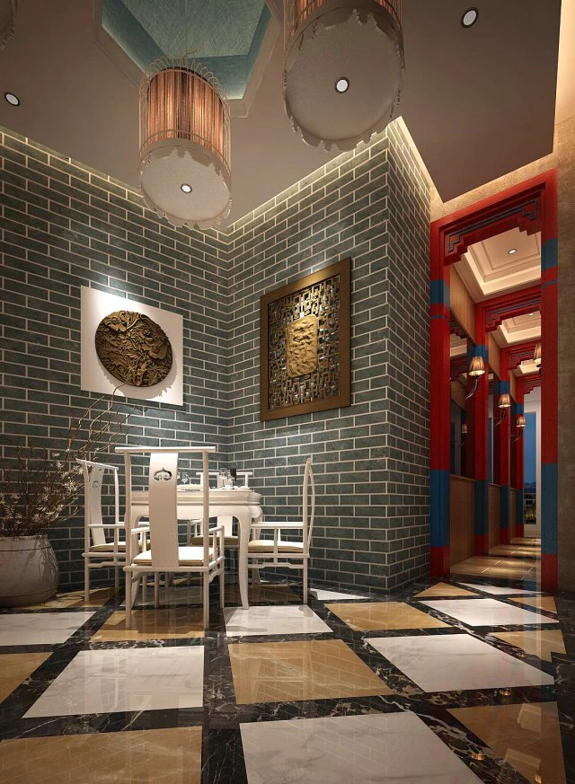 business restaurant - coffee - banquet 125 3D Model .c4d .max .obj .3ds .fbx .stl .blend 