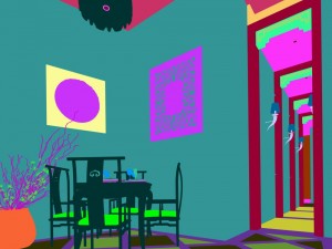 business restaurant - coffee - banquet 125 Modello 3D