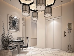 business restaurant - coffee - banquet 125 Modello 3D