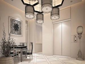 business restaurant - coffee - banquet 125 3D Model