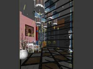 business restaurant - coffee - banquet 125 Modello 3D