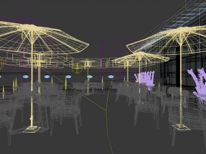 business restaurant - coffee - banquet 127 3D Model