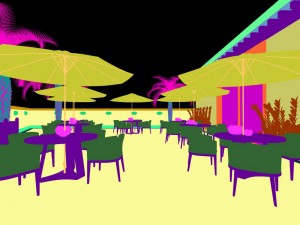 business restaurant - coffee - banquet 128 3D Model