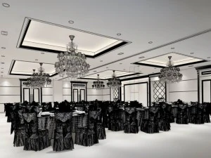 business restaurant - coffee - banquet 131 3D Model