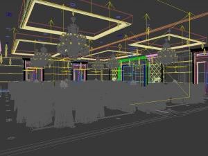 business restaurant - coffee - banquet 131 3D Model