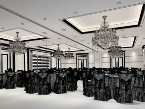 business restaurant - coffee - banquet 132 Modelo 3D