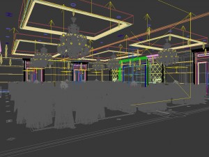 business restaurant - coffee - banquet 132 Modelo 3D